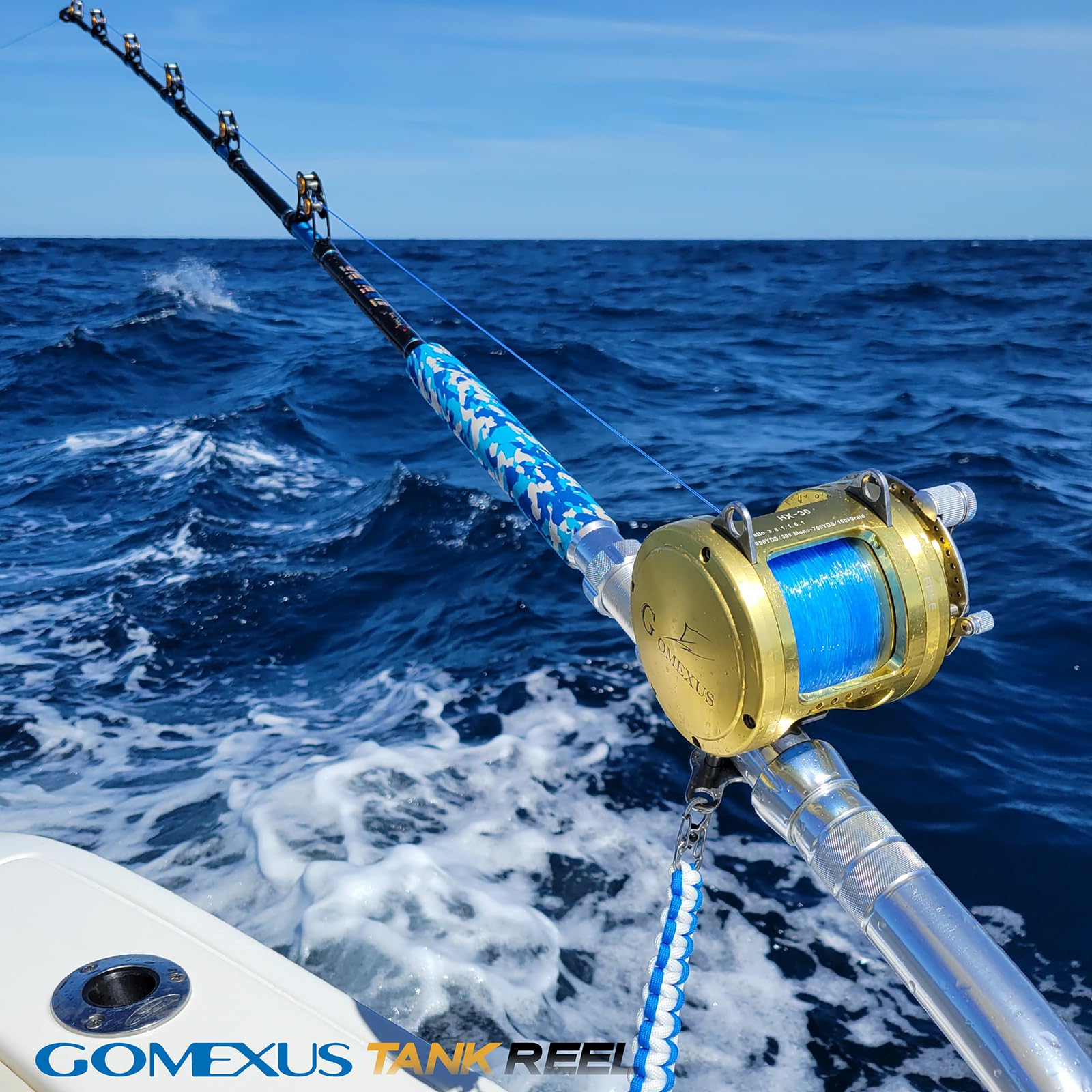 GOMEXUS Saltwater Trolling Reel - Heavy Duty Conventional Fishing Reel for Tuna, Sailfish, Swordfish | Deep Sea Fishing Gear for Offshore & Big Game Angling