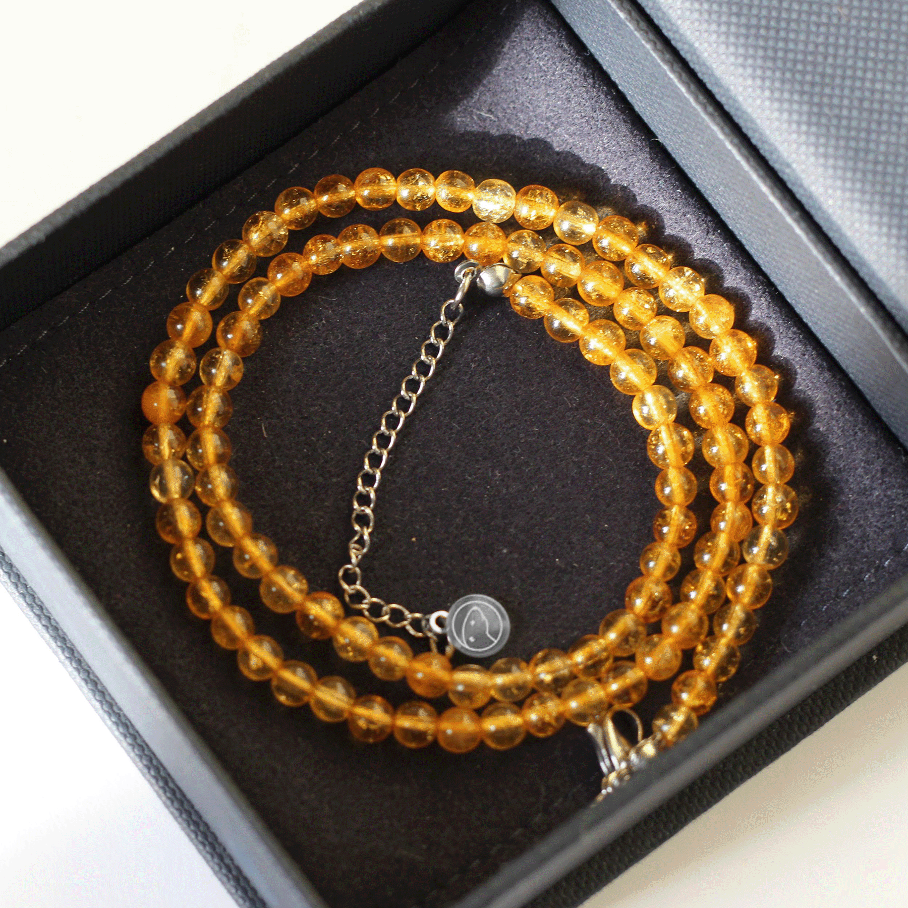 Natural Citrine Beaded Necklace for Women - Mini Healing Crystal Jewelry for Chakra Balancing, Meditation & Positive Energy - Perfect for Yoga, Spiritual Gifts & Everyday Wear