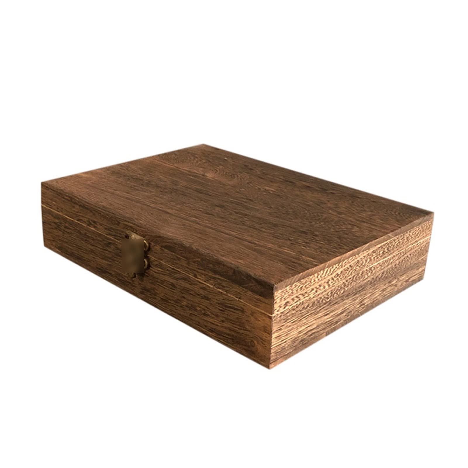 Elegant Lockable Wooden Jewelry Box - Dust-Proof Treasure Chest Storage Organizer with Key for Necklaces, Rings & Earrings | Perfect for Home, Travel & Gift Giving