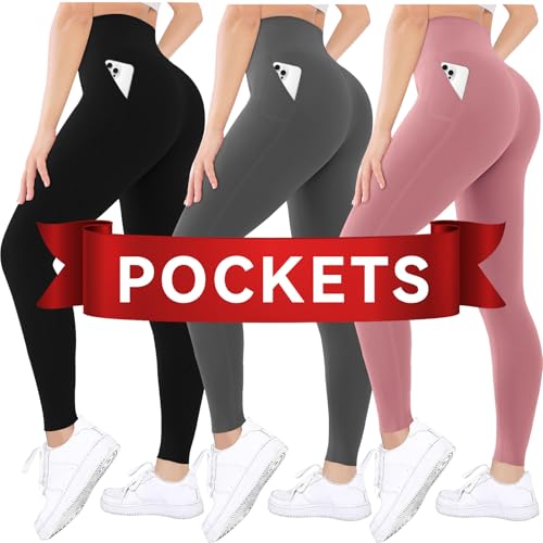 3 Packs With Pocket-black/Dark Gray/Lilac Pink