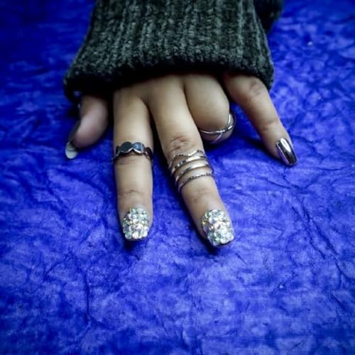 Rose Gold with Rhinestones