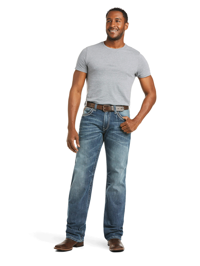 Ariat Men's M4 Low Rise Coltrane Boot Cut Jean Durango - Durable Western Denim for Cowboy Boots & Casual Wear