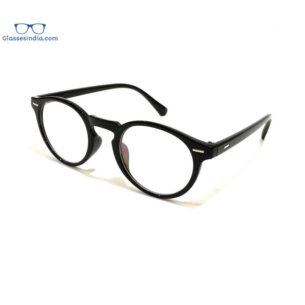 Blue Light Blocking Glasses for Computer & Screen Use - Anti Blue Ray Eyewear with Round Frame for Men & Women - Reduce Eye Strain for Work, Gaming & Nighttime Screen Viewing