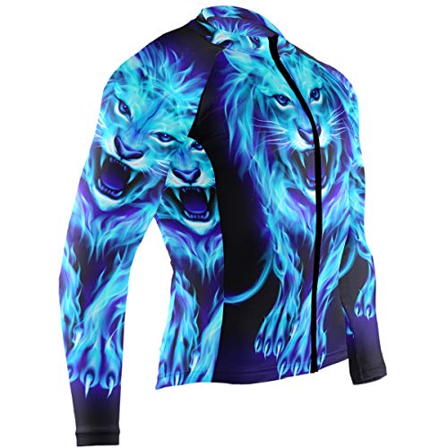 Blue Fire Flames Lion