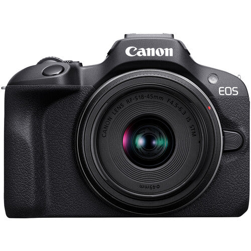 Canon EOS R100 Mirrorless Digital Camera with RF-S 18-45mm Lens Kit - Perfect for Vlogging, Travel Photography & Content Creation