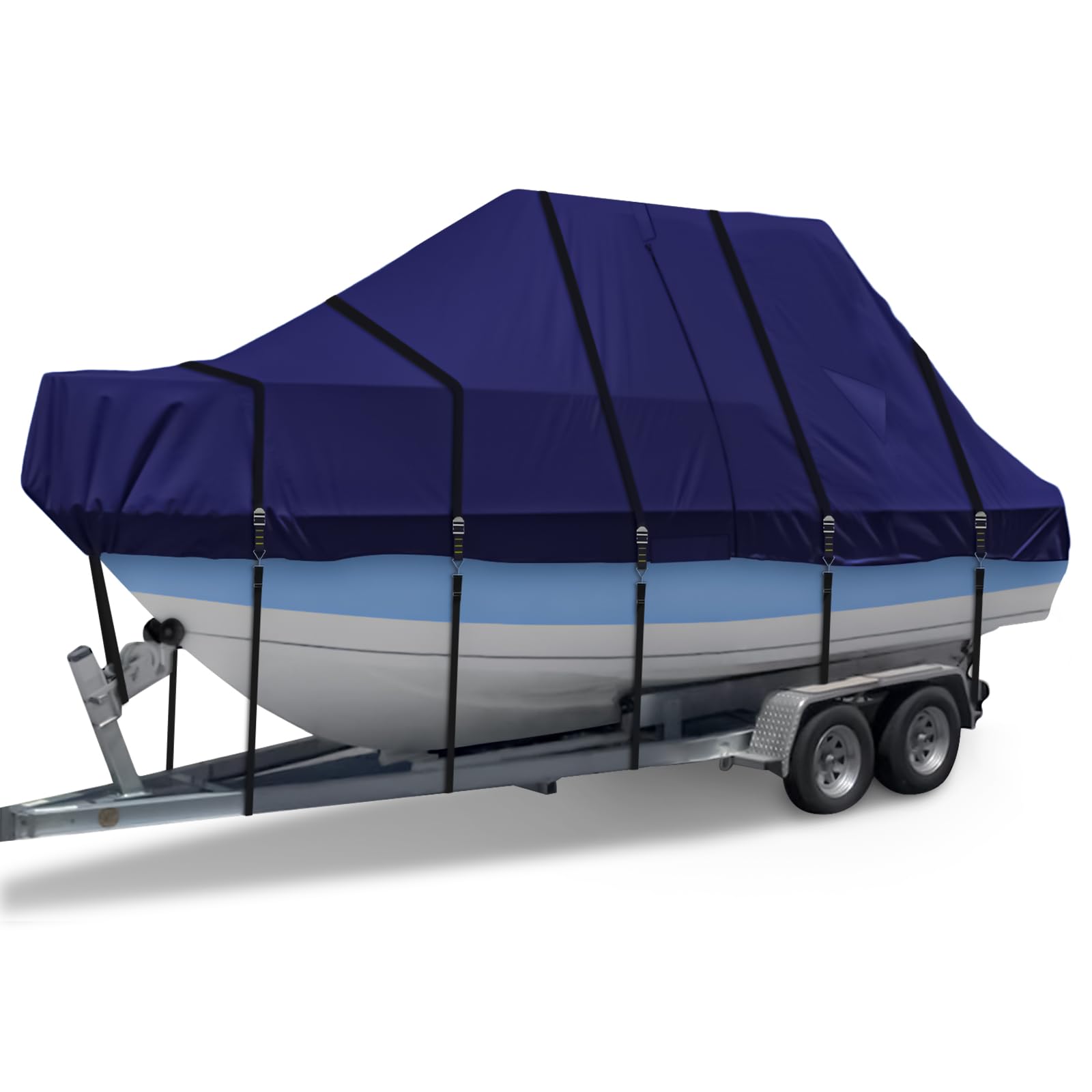 **900D Heavy Duty Waterproof T-Top Boat Cover - Fits Beam Width Up to 116