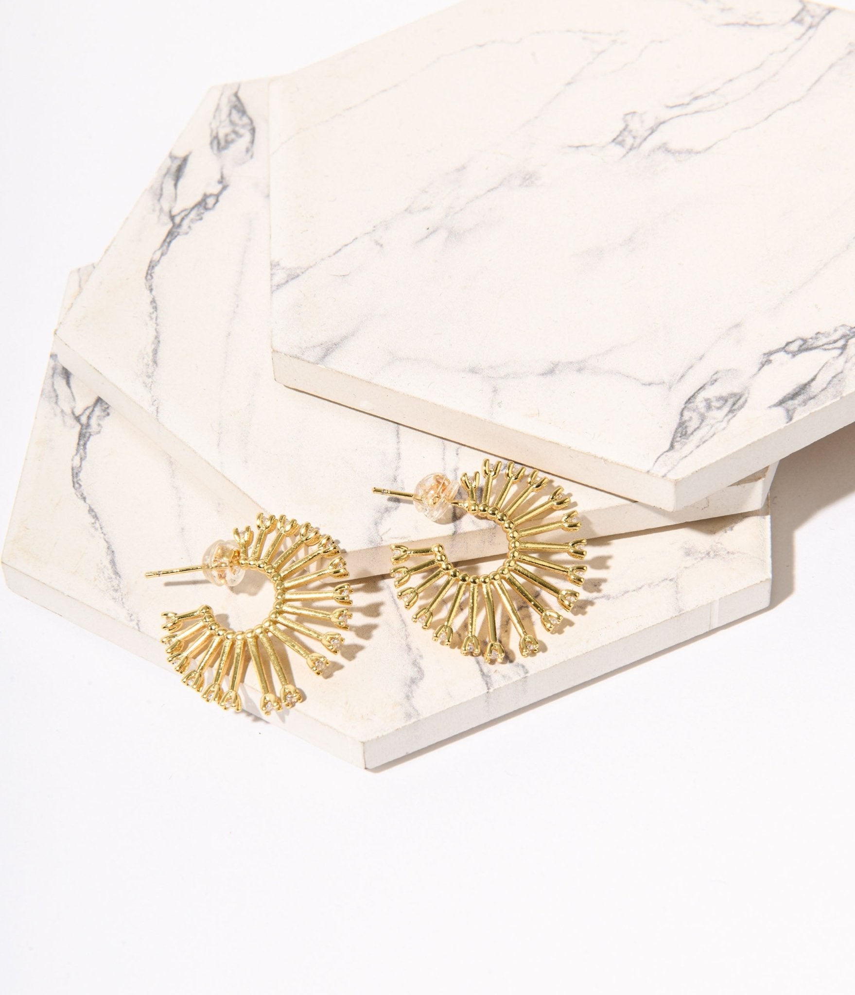 Stylish Gold & Silver Rhinestone Hoop Earrings for Women - Perfect for Parties, Weddings & Everyday Wear