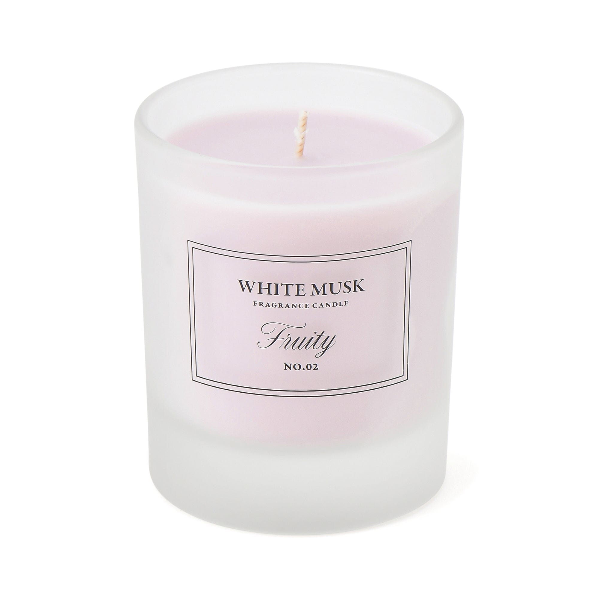 Classic White Musk & Fruity Scented Candle with Floral Notes - Perfect for Home Decor, Relaxation & Romantic Ambiance