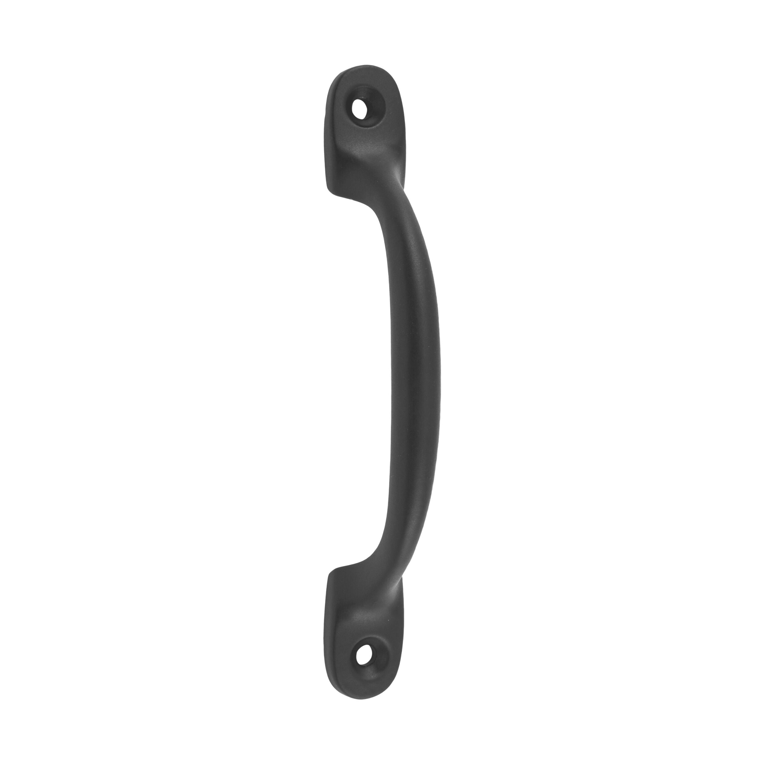 9667 Standard Matte Black Pull Handle - 100mm Length x 26mm Projection - Perfect for Cabinets, Drawers & Furniture Hardware Installation