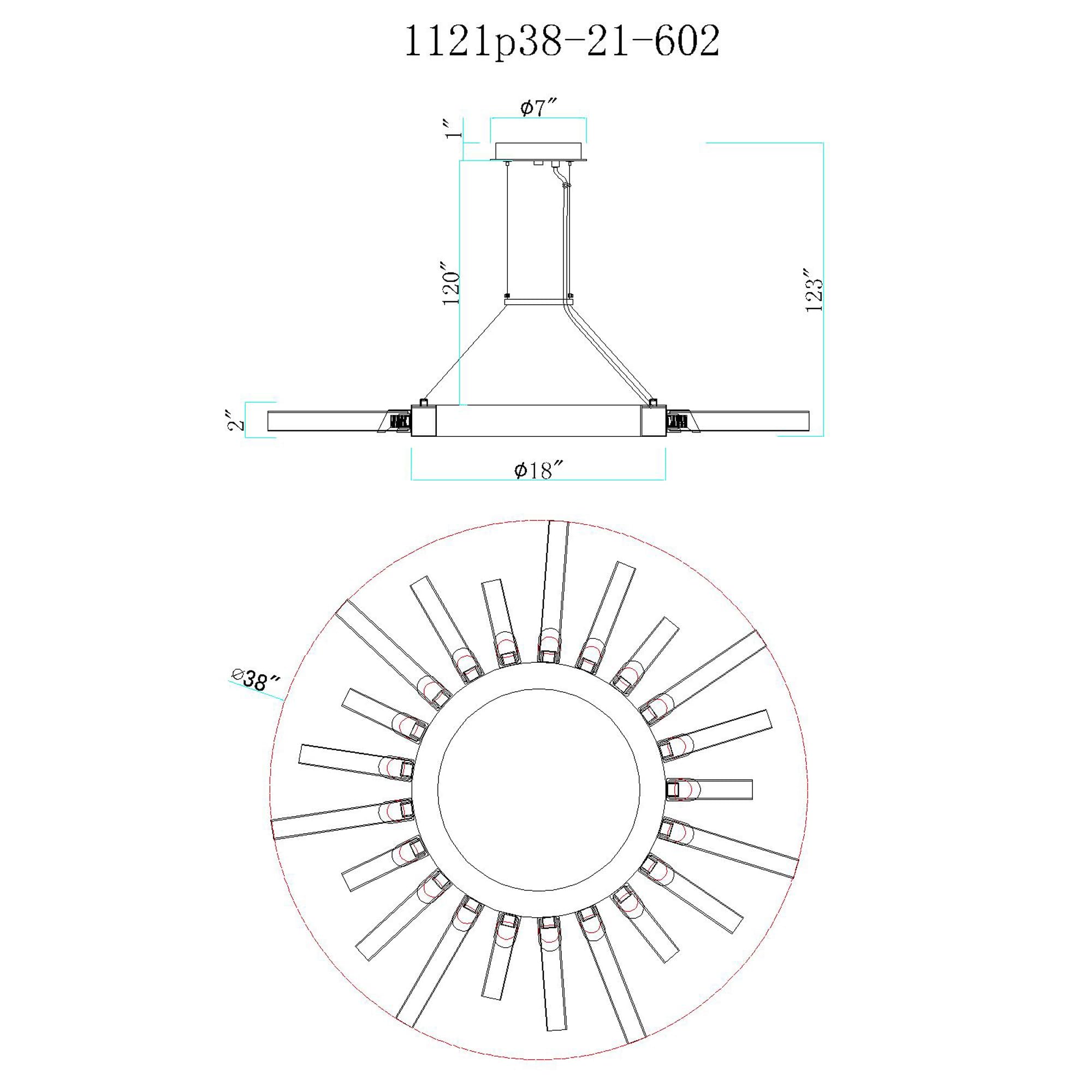CWI Lighting 21-Light Modern Metal Chandelier in Satin Gold - Elegant Dining Room Ceiling Light Fixture for Home Decor