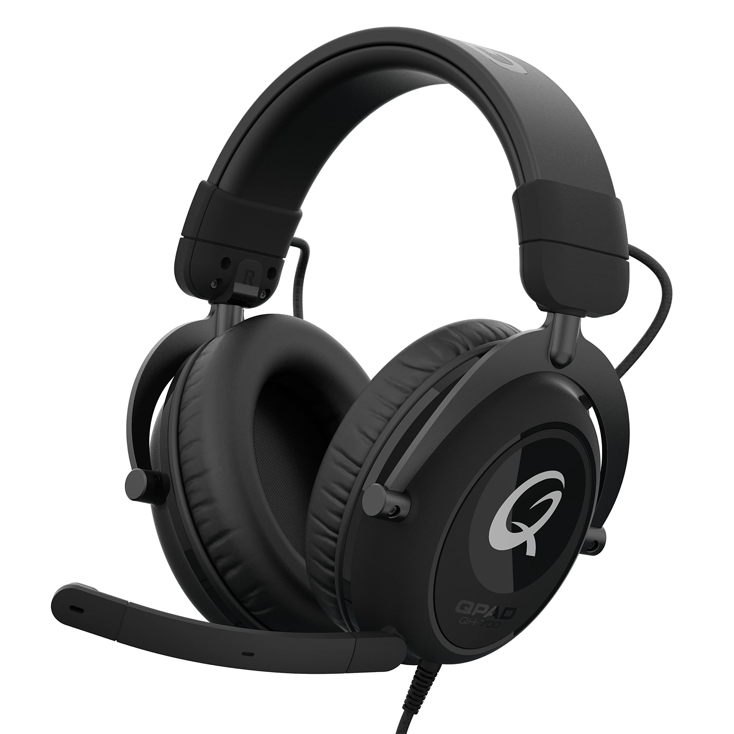 QH-700 Professional Gaming Headset - Stereo Sound Wired Headphones with Noise Isolation for PC, PS4, Xbox - Black | Perfect for Competitive Gaming & Online Streaming