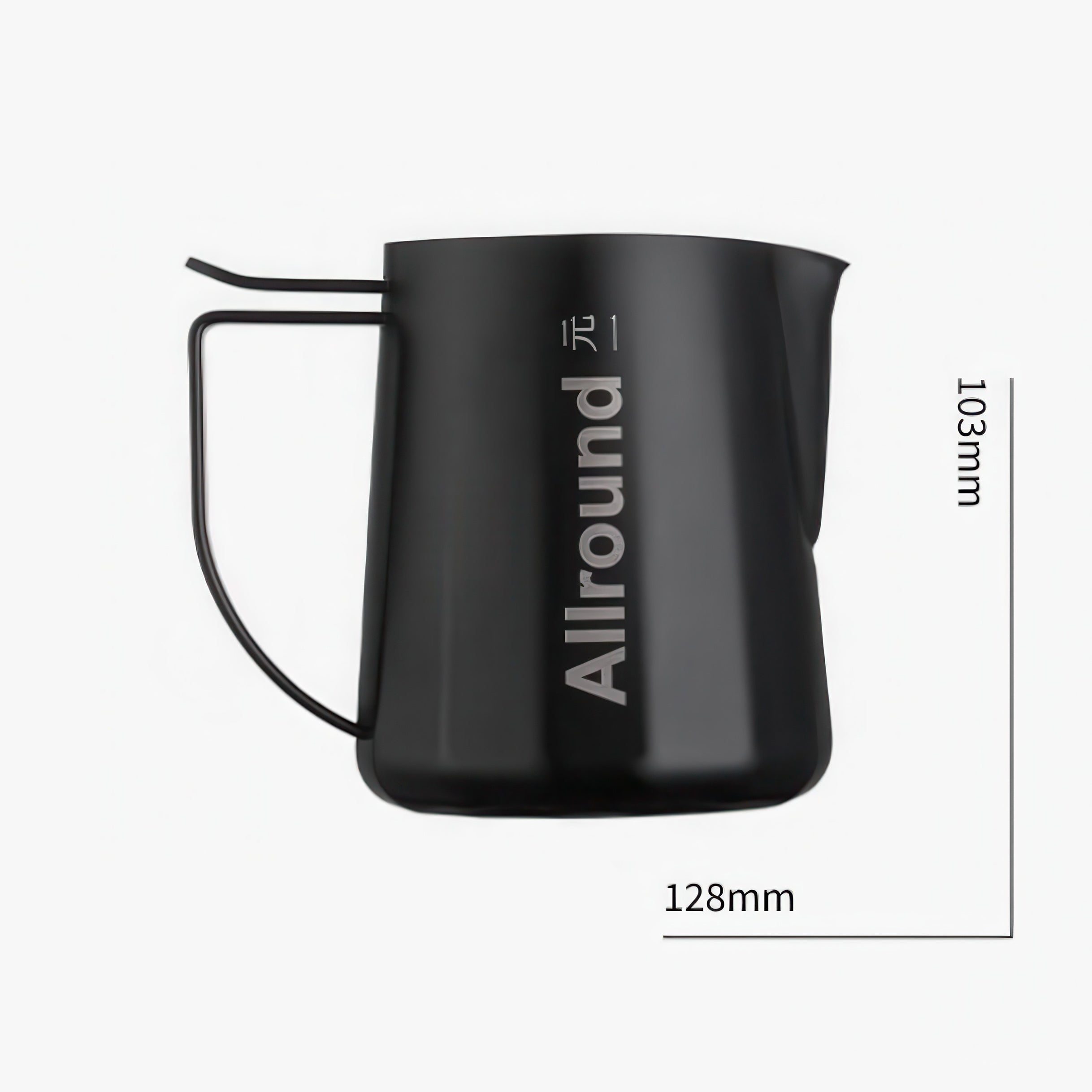 Professional Allround Competition Grade Milk Frothing Pitcher - Perfect for Latte Art, Cappuccino & Coffee Making at Home or Cafes