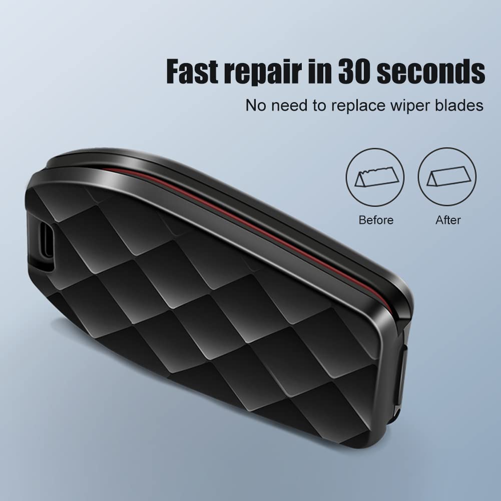 Car Wiper Repair Tool - Wiper Blade Refurbish Restorer & Windshield Wiper Cutter - Black Car Accessories for Smooth Wiper Performance - Perfect for Rainy Weather & Winter Driving