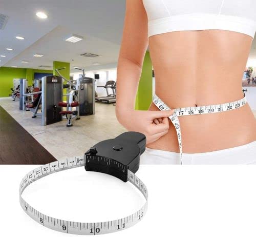 Automatic Telescopic Body Measuring Tape with Lock Pin & Push Button - 60 Inch (150cm) for Tailoring, Sewing & Fitness Tracking | MeeTo