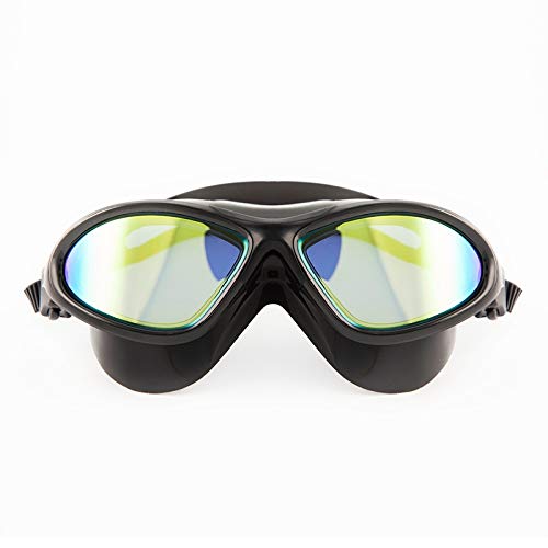 Premium Anti-Fog Swimming Goggles for Adults - UV Protection, Leak-Proof HD Clear Lens with Large Frame & Free Case - Ideal for Men, Women, Teens - Perfect for Lap Swimming, Training & Water Sports (Color: Blue)