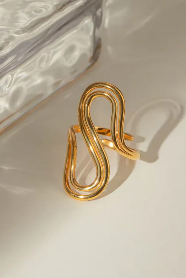 Minimalist Linear Stainless Steel Ring for Women - Durable & Hypoallergenic Jewelry for Everyday Wear, Gift Giving & Special Occasions
