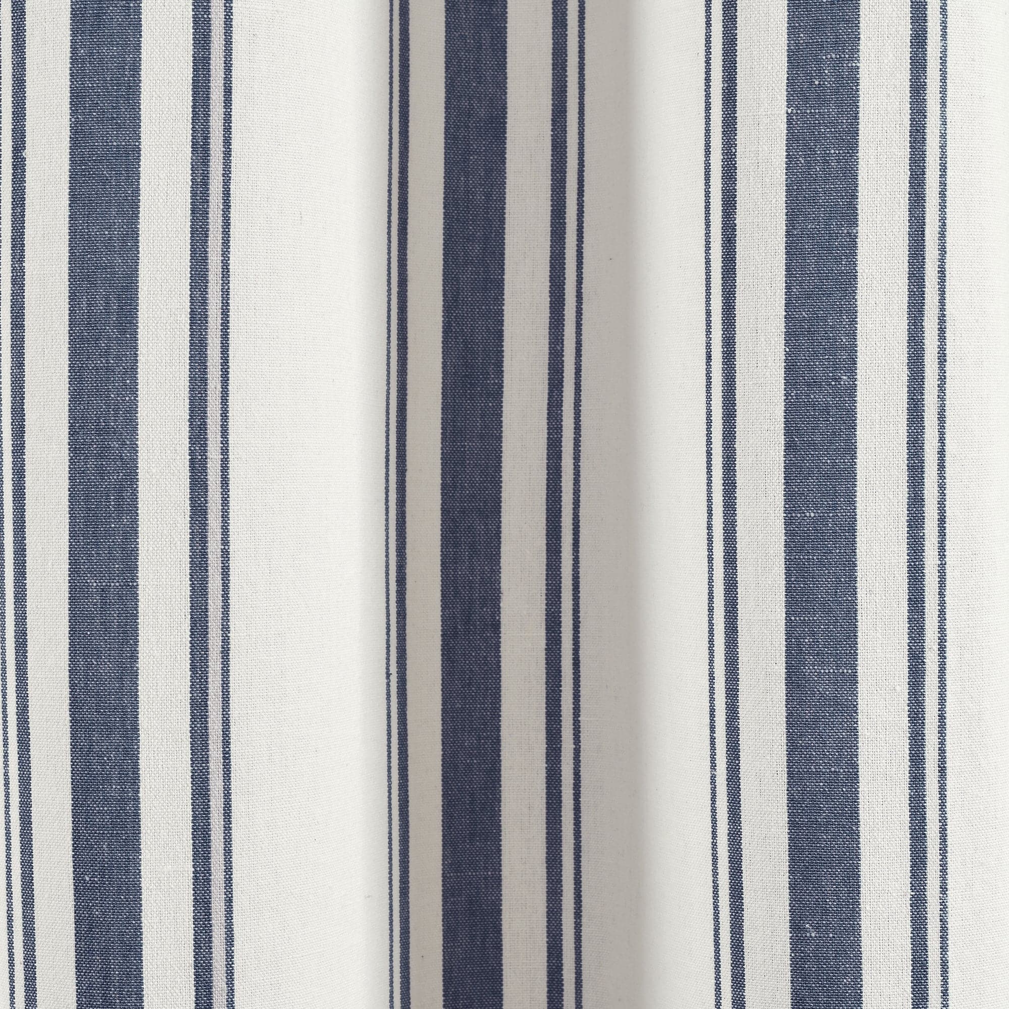 Farmhouse Stripe Yarn-Dyed Recycled Cotton Blend Window Curtain Panel Set - Blackout Thermal Insulated Drapes for Living Room, Bedroom & Nursery (2 Panels, 52x84 Inch) - Perfect for Rustic, Modern & Farmhouse Home Decor