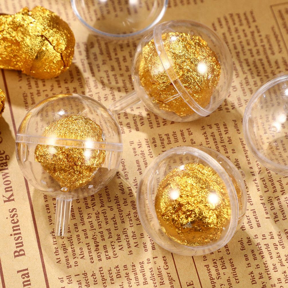 40Pcs Clear Chocolate Box Holders - Chocolate Ball Cups & Bouquet Holders for Candy Packaging - Perfect for Valentine's Day Gifts, Wedding Favors, and Party Treats