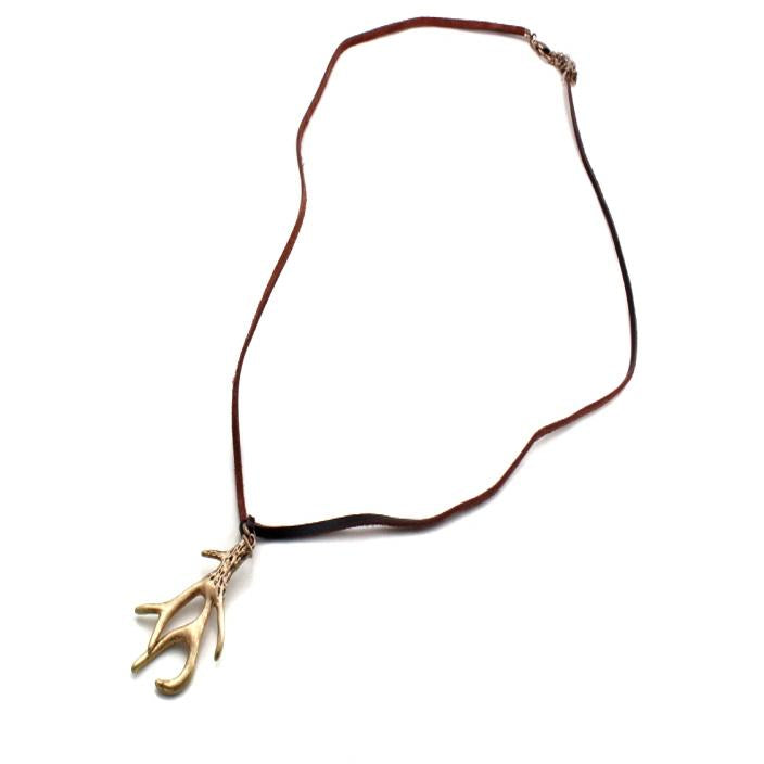 Antler Necklace Set for Women - Handmade Deer Antler Jewelry - Nature Inspired Pendant Necklace - Perfect for Outdoor Adventures, Camping, and Nature Lovers
