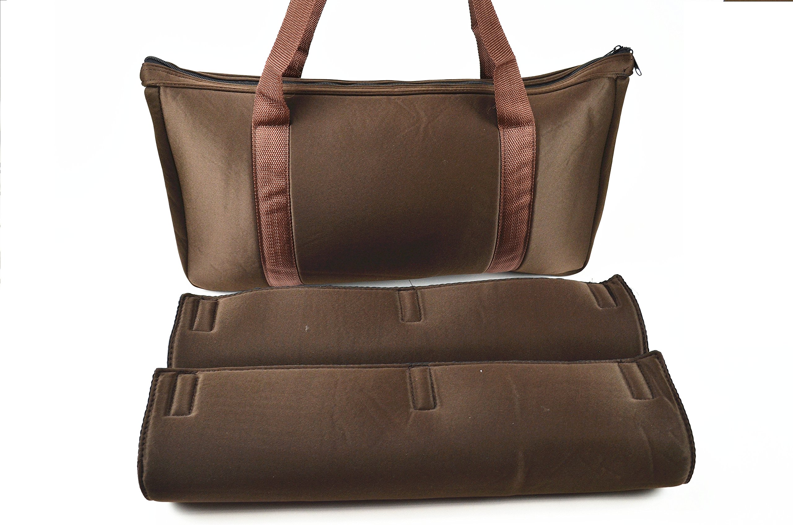 Premium Mah Jongg Carry Bag - Soft Coffee Color Empty Pouch for Tiles by C&H Solutions | Perfect for Travel, Game Nights & Storage | Durable & Stylish Mahjong Accessory