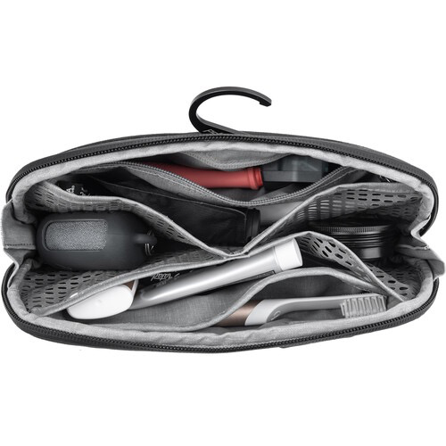 Peak Design Wash Pouch Small - Waterproof Toiletry Bag for Travel, Gym & Camping | Compact & Durable Black Organizer for Men & Women