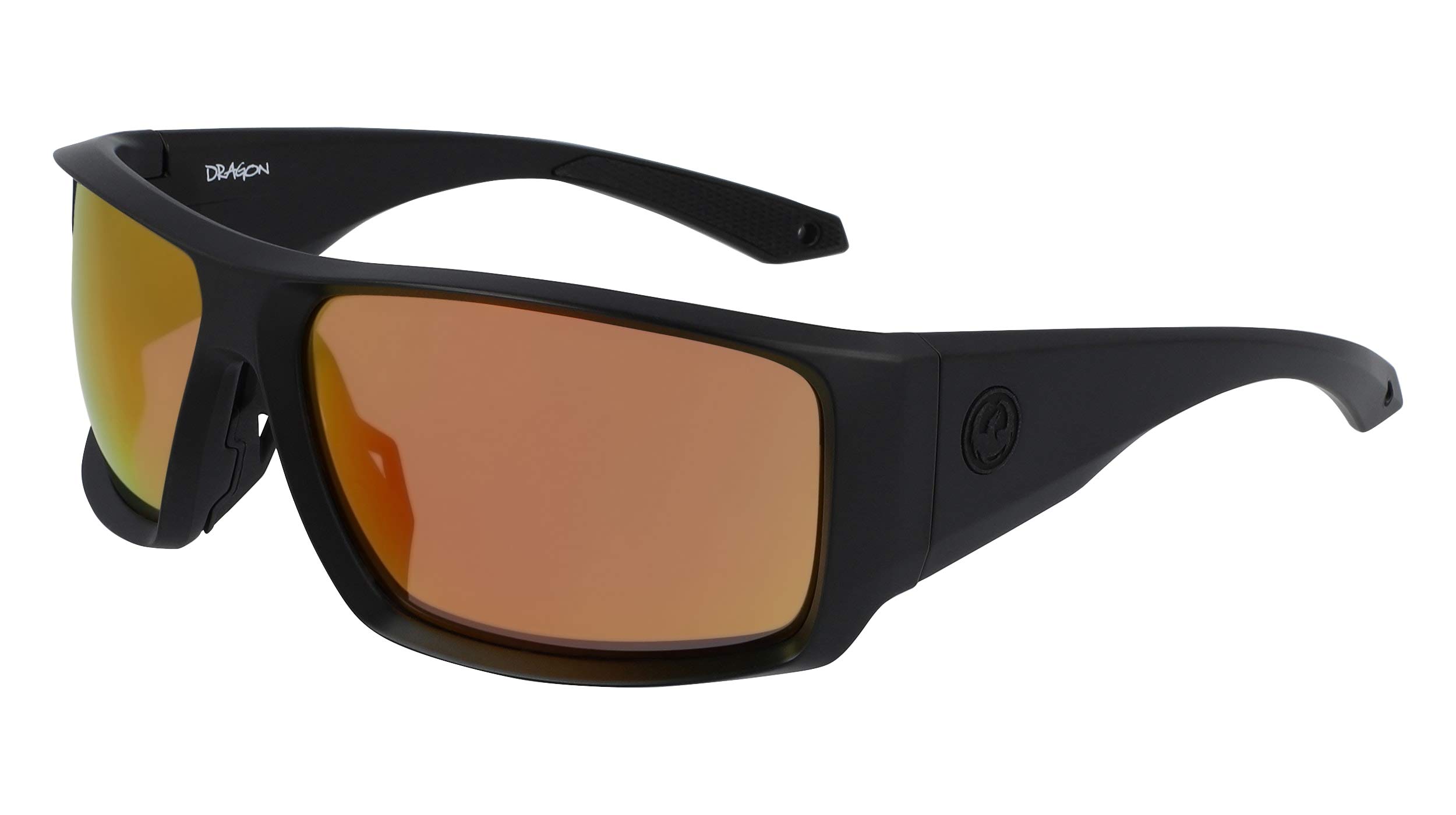 DRAGON DR EQUINOX X LL 022 Sunglasses - Matte Black/Orange ION Polarized Lenses - UV Protection for Men & Women - Perfect for Driving, Beach & Outdoor Activities