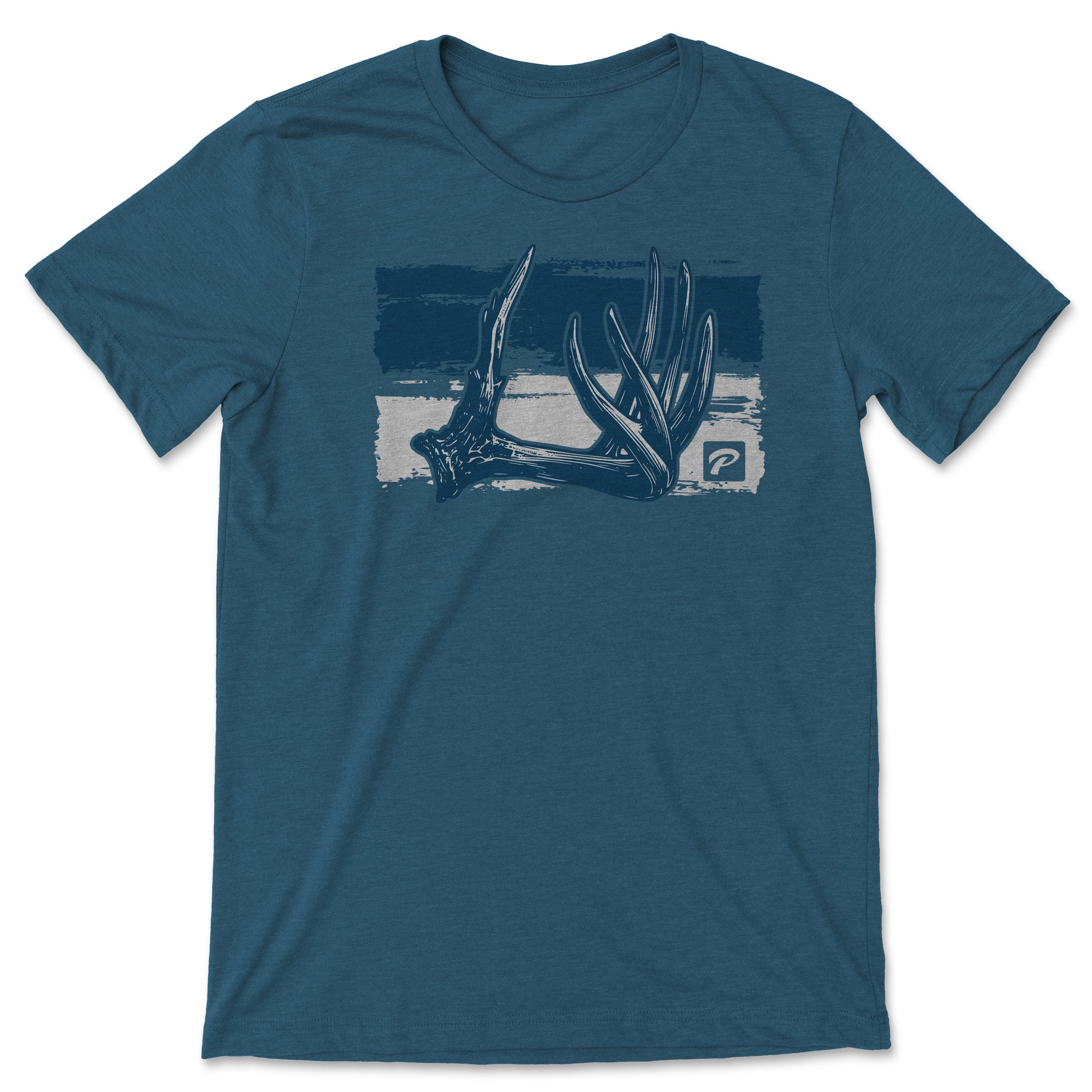 Phelps Deer Antler T-Shirt - Premium Hunting & Outdoor Graphic Tee for Men - Perfect for Camping, Hiking, and Wildlife Enthusiasts
