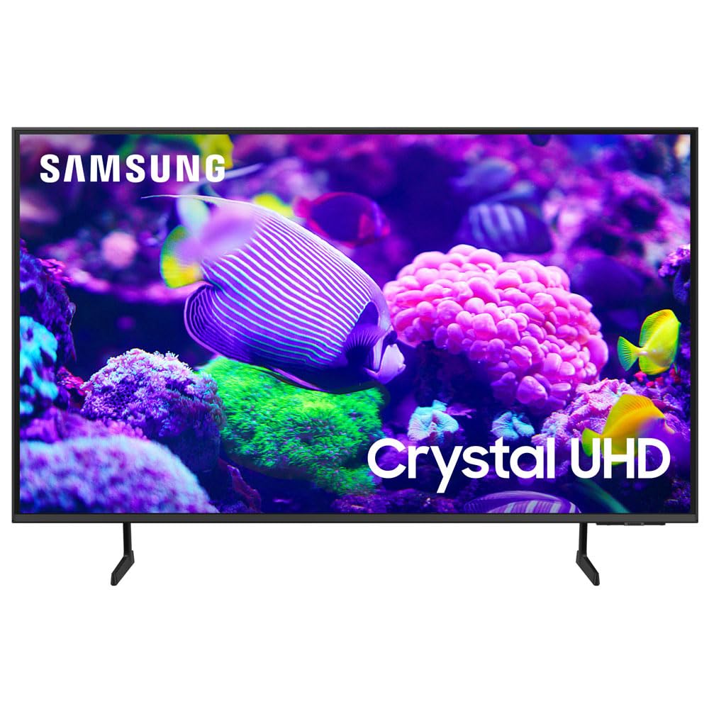 SAMSUNG DU7200 43 Inch Crystal 4K UHD Smart TV with Streaming, Wall Mount & Accessories Bundle - 2024 Model for Home Theater, Gaming & Entertainment