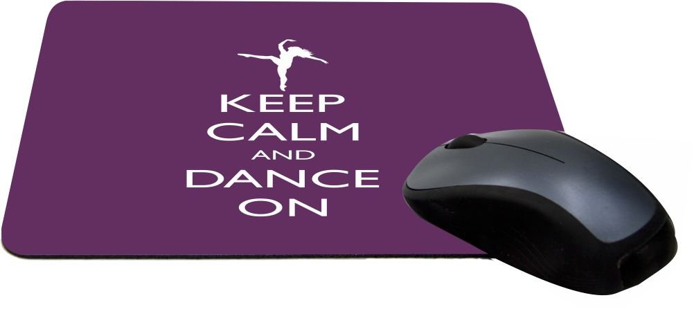 Keep Calm and Dance On - Purple Lightning Series Non-Slip Gaming Mouse Pad for PC, Laptop, Office & Esports | Large Extended Mouse Mat with Precise Tracking