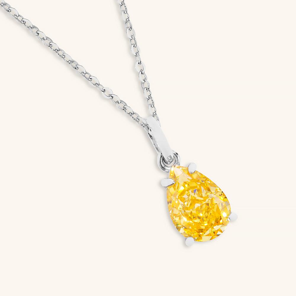 Elegant Vibrant Water Drop Pendant Necklace for Women - Dainty Crystal Jewelry Gift for Birthday, Anniversary & Valentine's Day - Perfect for Parties, Weddings & Special Occasions