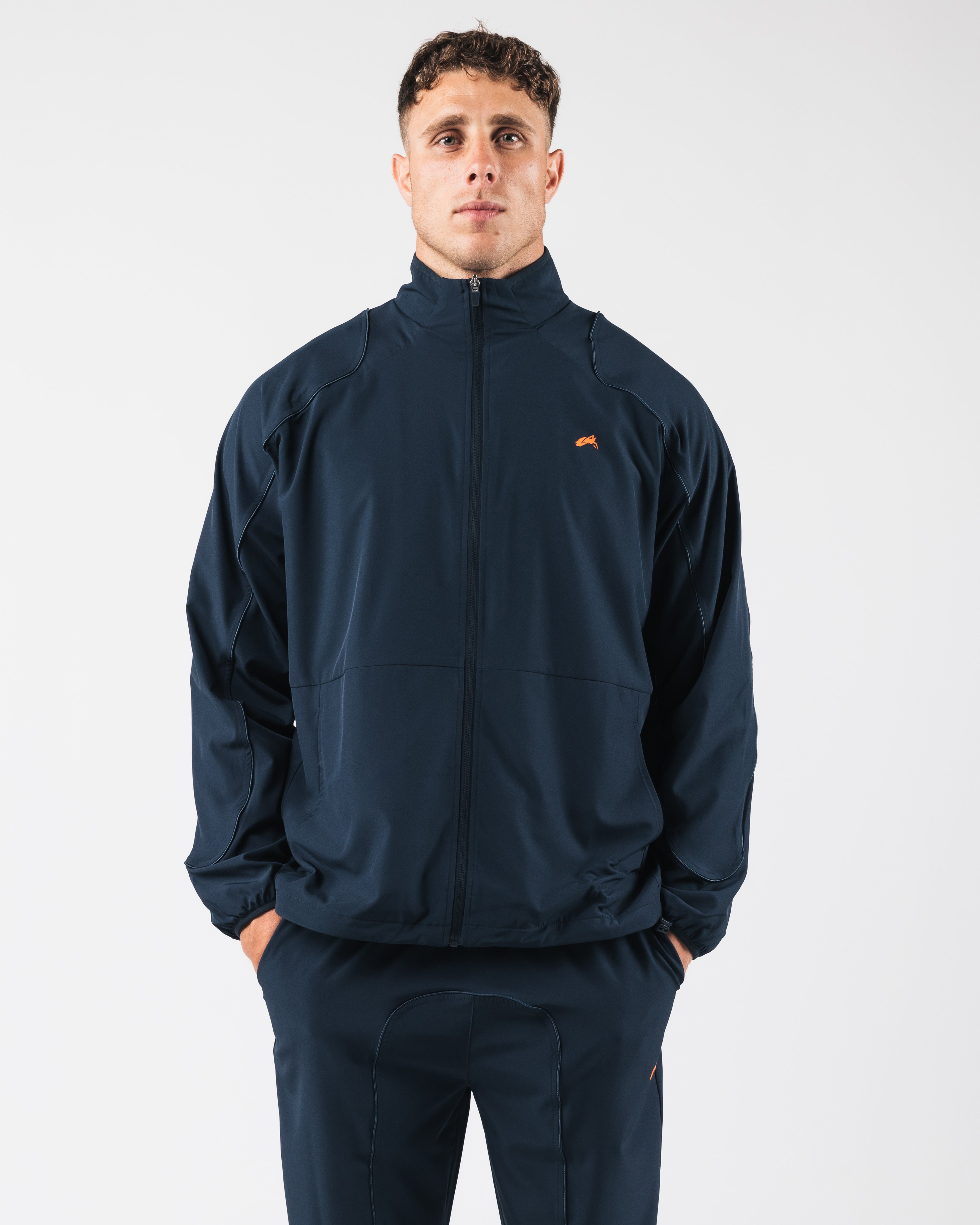 Premium Club Training Jacket for Men & Women - Breathable Deep Navy Athletic Jacket for Gym, Running & Outdoor Workouts