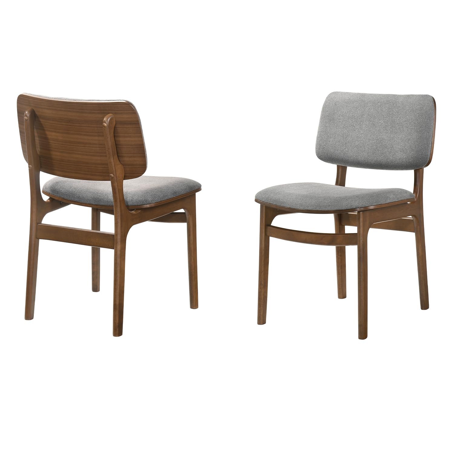 Armen Living Lima Wood Dining Accent Chairs Set of 2 - 20