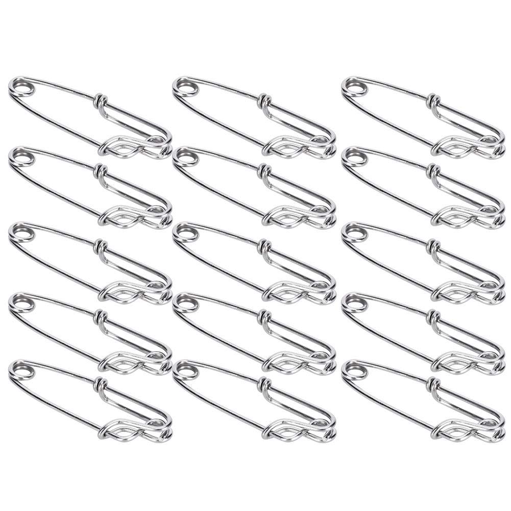 15PCS Stainless Steel Tuna Clips - Longline Branch Hangers Snap Fishing Accessories for Easy On/Off - Perfect for Saltwater Fishing, Commercial Fishing & Sport Fishing Gear