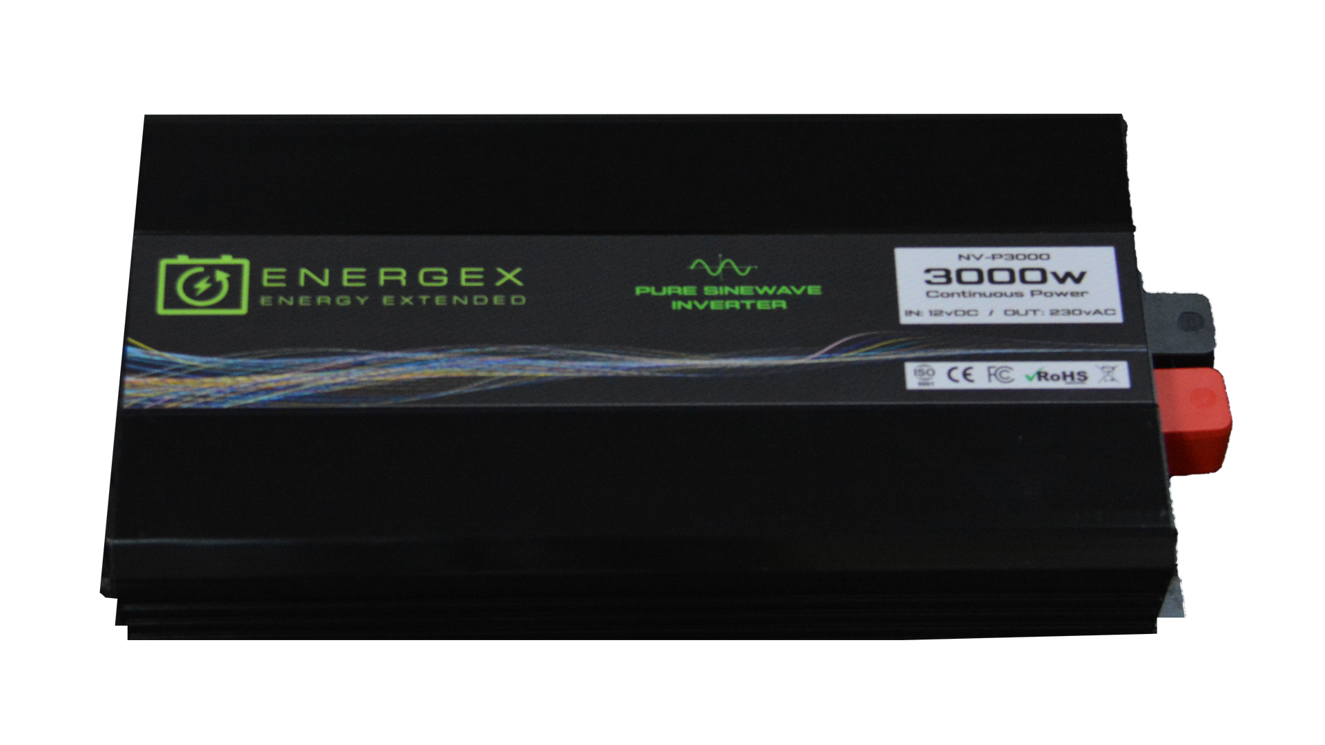 Energex 3000W 12V Pure Sine Wave Power Inverter for RVs, Boats, Off-Grid Solar Systems & Emergency Backup Power