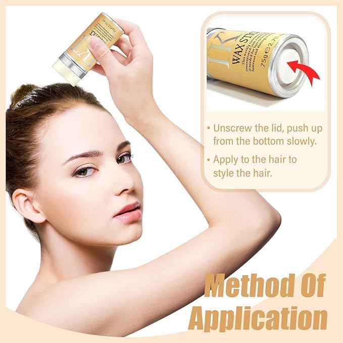 Non-Greasy Hair Wax Stick for Wigs & Edge Control - Styling Pomade for Women | Perfect for Daily Hairstyling, Wig Maintenance & Sleek Looks