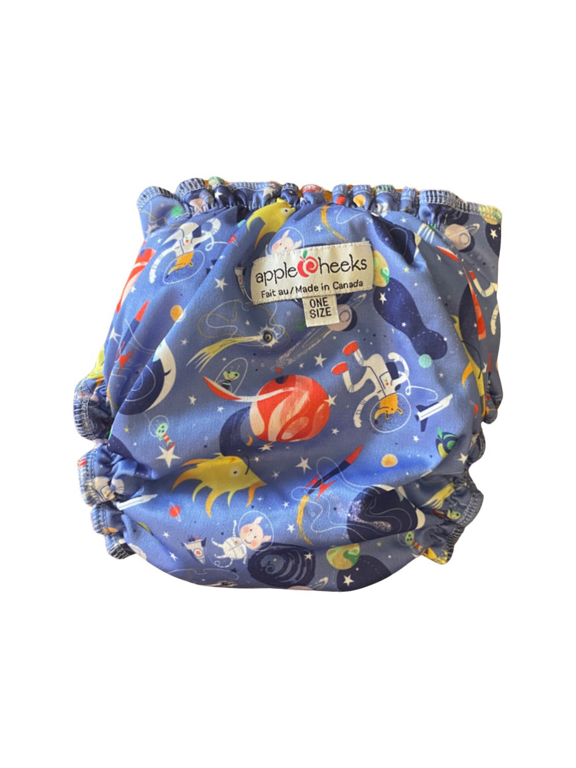 Apple Cheeks Cloth Diaper One Size - Soft Reusable Baby Diapers for Newborn to Toddler - Eco-Friendly Washable Nappies for Daycare & Home Use