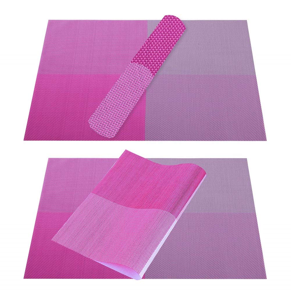 Premium Non-Slip Table Mats Set of 4 - Medium Size 12