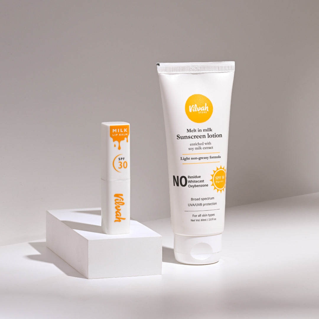 Best Sun Protection Kit for Outdoor Activities - SPF 50+ Sunscreen, Lip Balm & After Sun Lotion - Perfect for Beach, Hiking, Swimming and Summer Travel