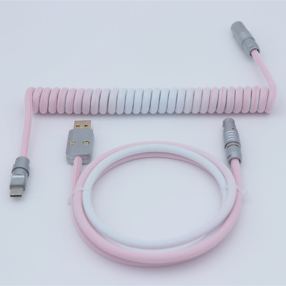 YUNZII Mystery Bundles - Handmade Pastel Aviator Coiled Cable for Keyboard & Gaming Accessories | Perfect for Mechanical Keyboards, PC Setup, and Gift Giving