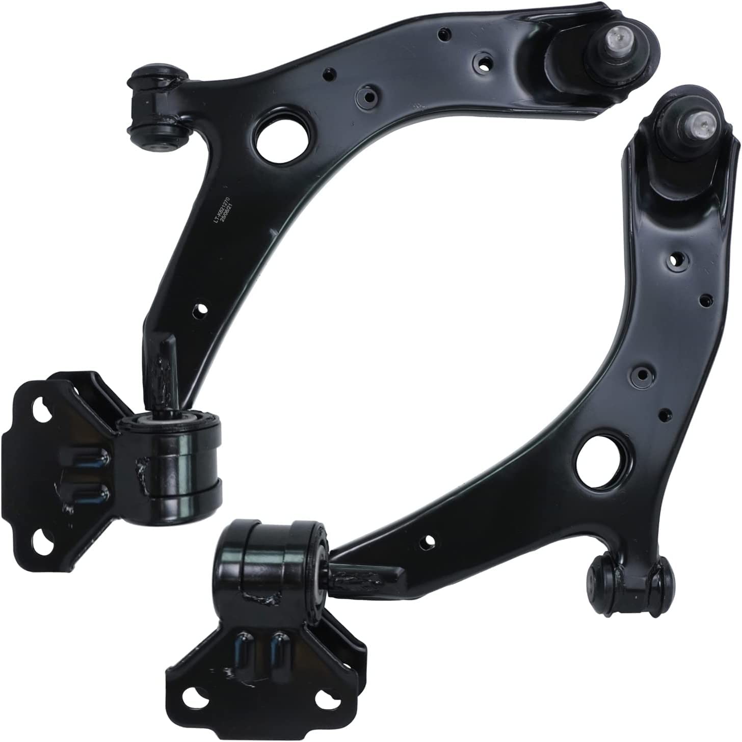 Detroit Axle 4-Piece Front End Control Arms Kit for 2010-2013 Mazda 3 - Includes 2 Lower Control Arms with Ball Joint & 2 Struts with Coil Spring - Replacement Suspension Parts for Smoother Ride & Better Handling - Perfect for City Driving, Highway Commuting & Performance Upgrades