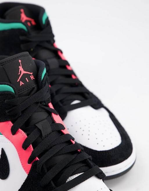 Air Jordan 1 Mid SE South Beach Sneakers - Men's Basketball Shoes for Casual Wear & Street Style - Perfect for Urban Fashion & Everyday Comfort