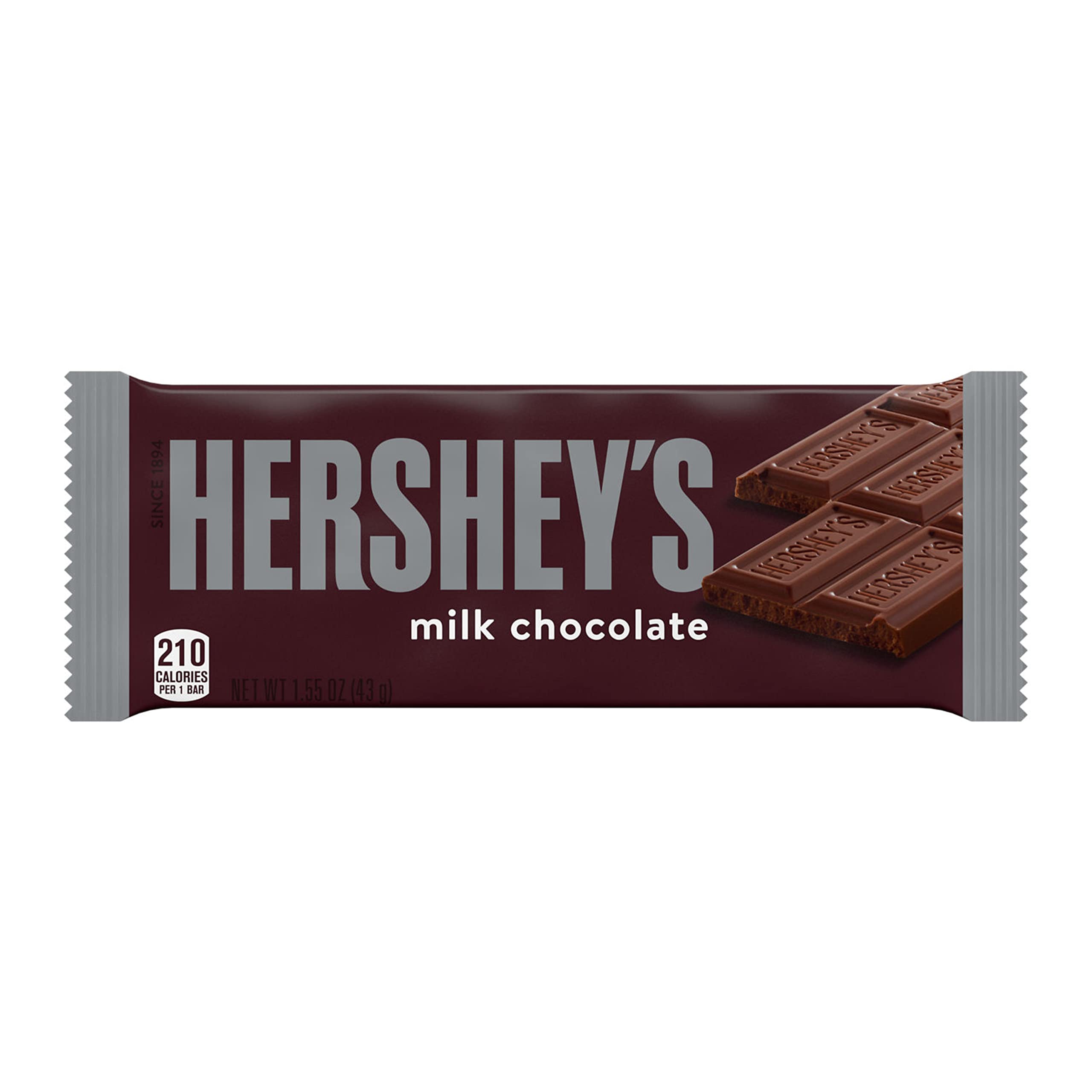 HERSHEY'S Milk Chocolate Candy Bars, 1.55 oz (36 Count) - Bulk Pack for Halloween, Christmas, Party Favors & Office Snacks