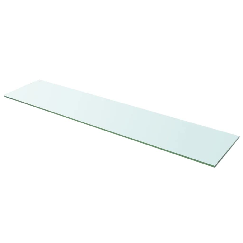 KTHLBRH Floating Shelves - 43.3x9.8 Inch Clear Glass Wall Shelves for Display & Storage | Modern Floating Shelf for Bedroom, Living Room, Bathroom, Kitchen & Office Organization