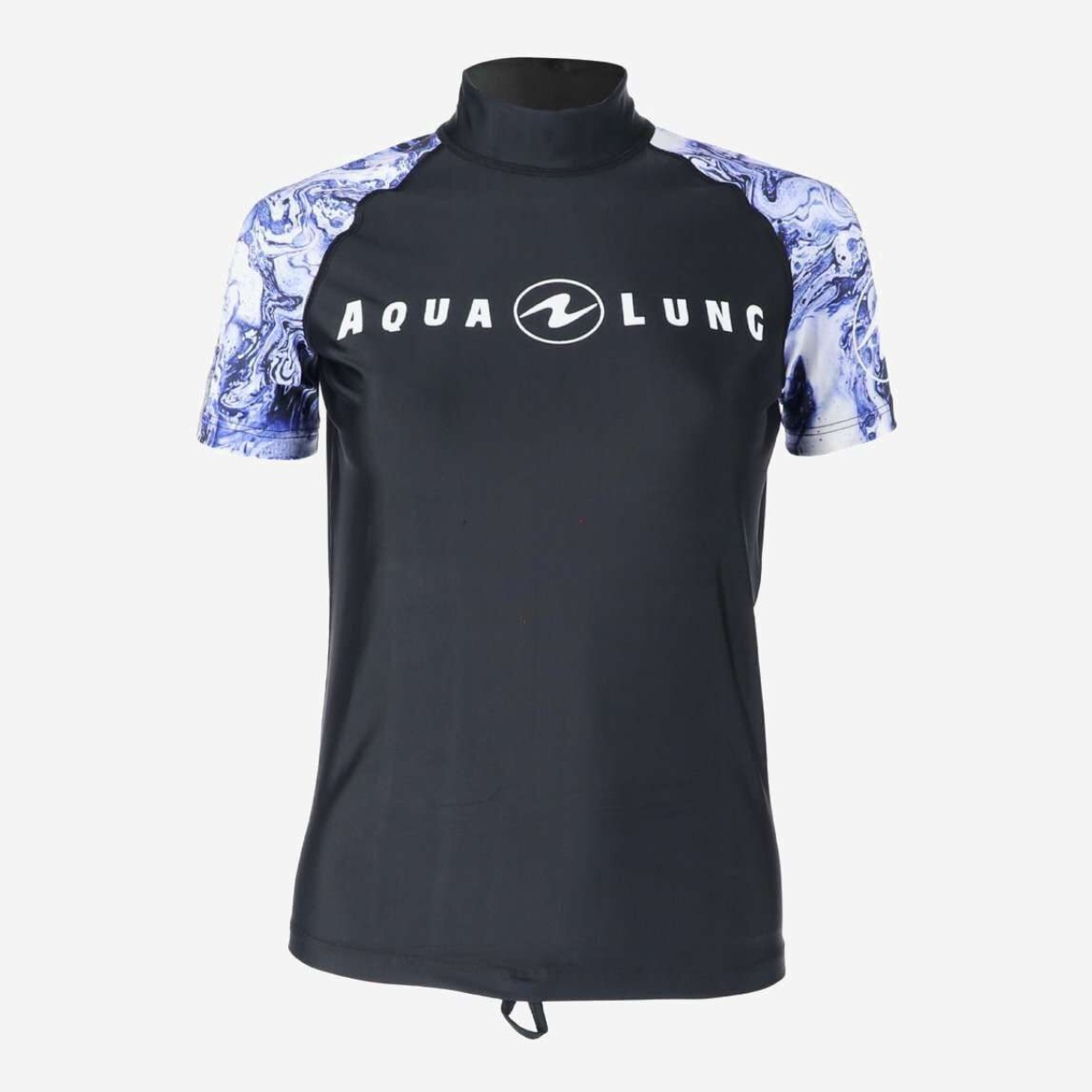 Aqua Lung Women's Short Sleeve Rash Guard - Aqua Purple & White UPF 50+ Sun Protection for Surfing, Swimming & Beach Activities