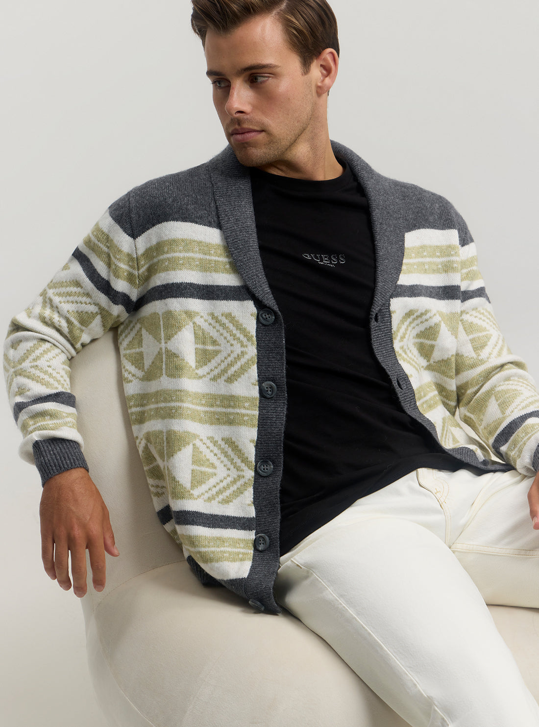 Grey Efrem Knit Cardigan for Women - Soft & Cozy Sweater for Fall & Winter - Perfect for Casual Outfits, Office Wear & Layering