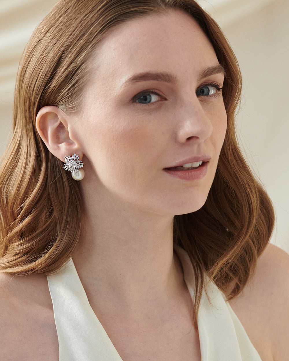Matilda Pearl Earrings for Women - Elegant Freshwater Pearl Stud Earrings - Perfect for Weddings, Parties & Everyday Wear