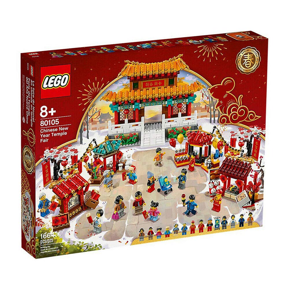 LEGO Chinese New Year Temple Fair 80105 Building Set - 2020 Edition | Fun Family Activity & Festive Home Decoration for Lunar New Year Celebrations