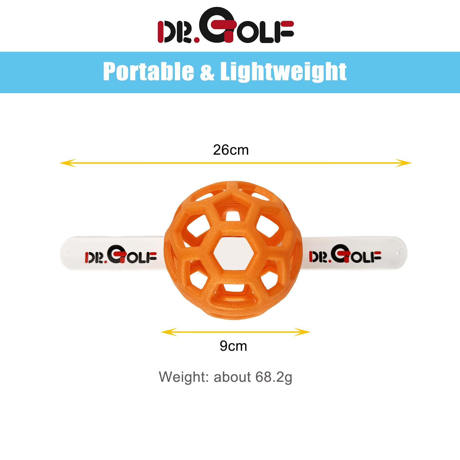 PGA Recommended Swing Training Ball - Patented Golf Swing Aid to Avoid Chicken Wing | Improve Swing Mechanics for Driving Range & Home Practice