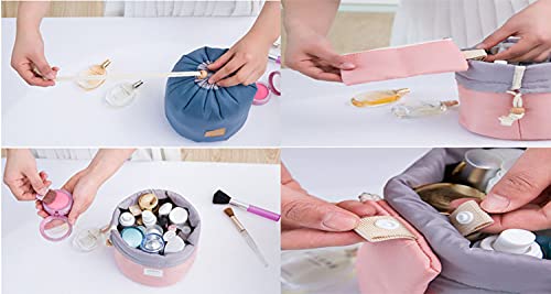 Linnet Travel Large Capacity Drawstring Cosmetic Bag - Waterproof Makeup Organizer Pouch for Toiletries, Jewelry & Travel Essentials (Color May Vary) - Perfect for Gym, Vacation & Daily Use