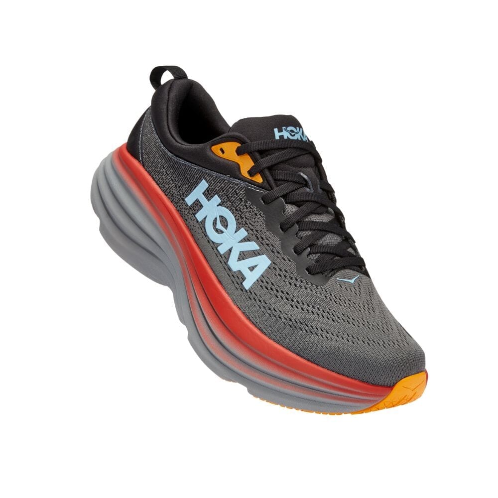 Hoka Men's Bondi 8 Running Shoes - Wide Width for Maximum Comfort | Best for Long Distance Running, Jogging & Daily Walking